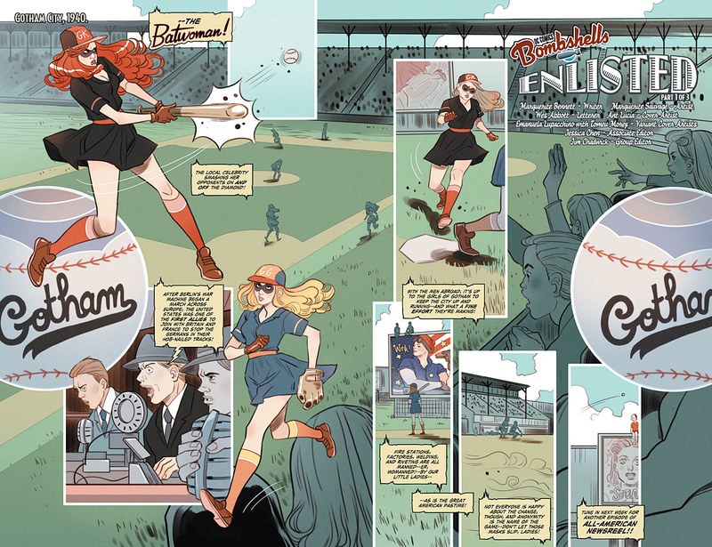 Illustration for article titled DC Bombshells builds a feminist story from pin-up superhero designs